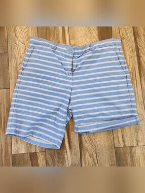 Boyfriend Roll-Up Striped Shorts